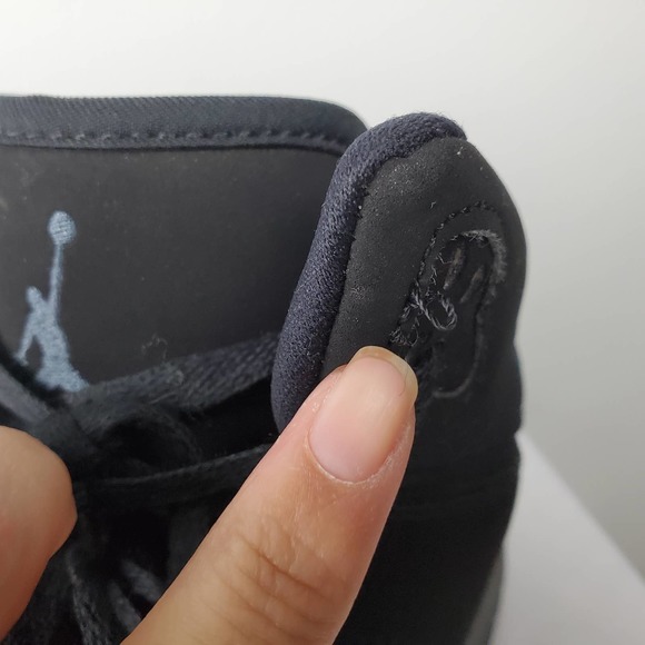 Junior Nike Jordan 1 Flight 5 Black Basketball Trainers 881440 010 Size 7y - Picture 12 of 16